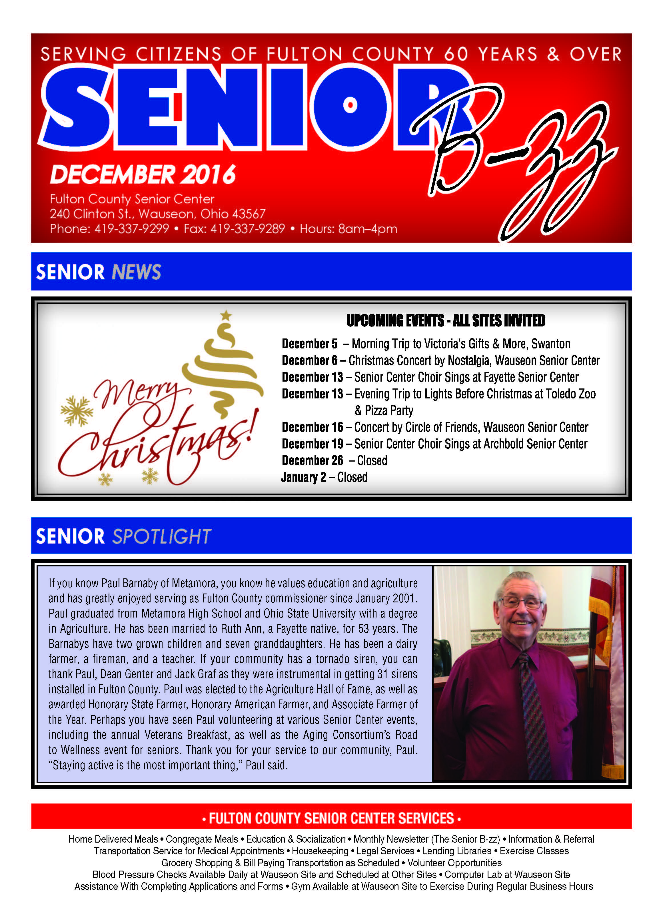 Senior Center Newsletter thumbnail